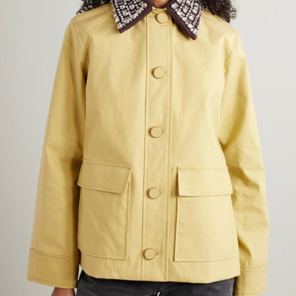 Veronica Beard Arlen Embellished Dickey button placket Jacket - Picture 3 of 15